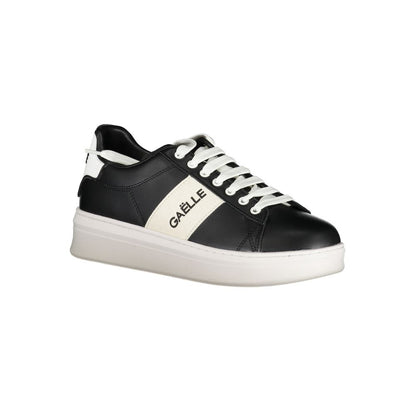 Athletic Sneakers by Gaelle Paris for men in polyurethane black, white & print showcases an impeccable silhouette, defined by an impeccable athletic style design that perfectly captures the essence of the Men's Athletic Polyurethane Sneakers.