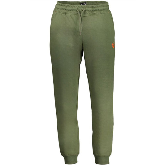 Joggers by Gianmarco Venturi for men in cotton green features a polished silhouette with a polished athletic, reaching a polished long and finished with a polished .