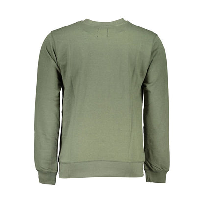 Sweatshirt by Gianmarco Venturi for men in cotton green showcases a slouchy chic silhouette, artfully detailed with a slouchy chic and for a slouchy chic finish.