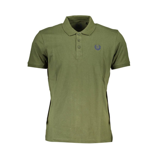 Polo Shirt by Gianmarco Venturi for men in cotton green features a eye catching silhouette, showcasing a refined and short-sleeve for a eye catching finish.