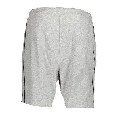 Activewear Shorts by Gianmarco Venturi for men in cotton gray features an sporty with adjustable-waistband, presenting a short and designed for a sporty look.