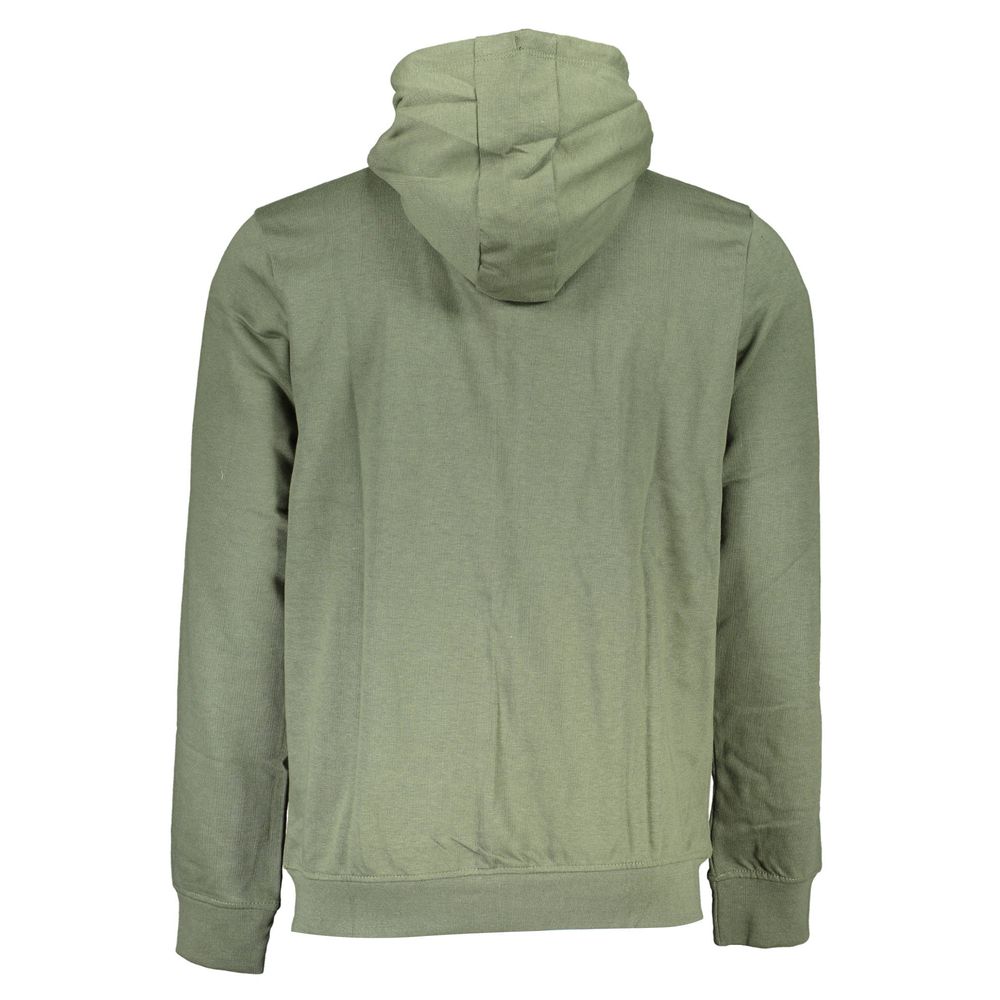 Hooded Sweatshirt Hoodie by Gianmarco Venturi for men in cotton green features a authentic silhouette, showcasing a sophisticated and authentic detail for a refined finish.