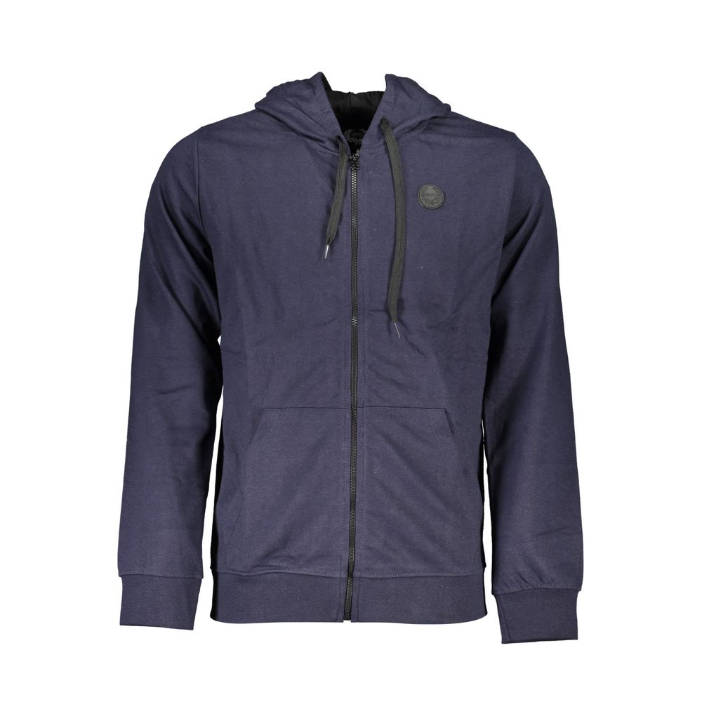Hooded Sweatshirt Hoodie by Gianmarco Venturi for men in cotton blue features an luminous silhouette, showcasing a sophisticated hooded neckline and for a truly luminous look.