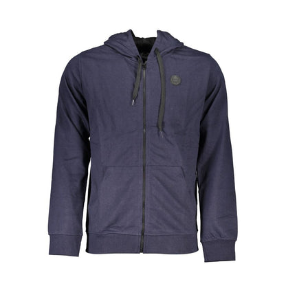 Hooded Sweatshirt Hoodie by Gianmarco Venturi for men in cotton blue features an luminous silhouette, showcasing a sophisticated hooded neckline and for a truly luminous look.