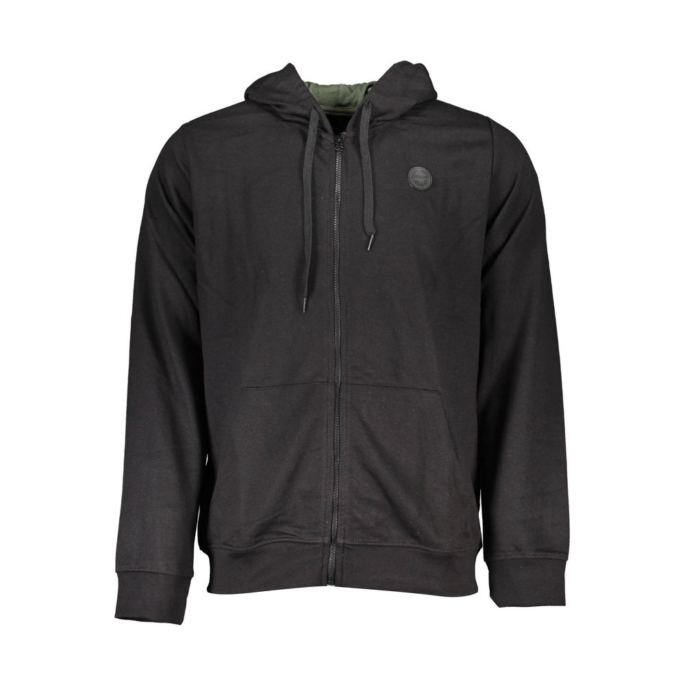 Hooded Sweatshirt Hoodie by Gianmarco Venturi for men in cotton black features a authentic silhouette, showcasing a sophisticated hooded neckline and authentic detail for a refined finish.