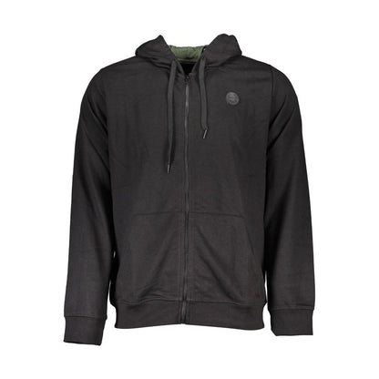 Hooded Sweatshirt Hoodie by Gianmarco Venturi for men in cotton black features a authentic silhouette, showcasing a sophisticated hooded neckline and authentic detail for a refined finish.