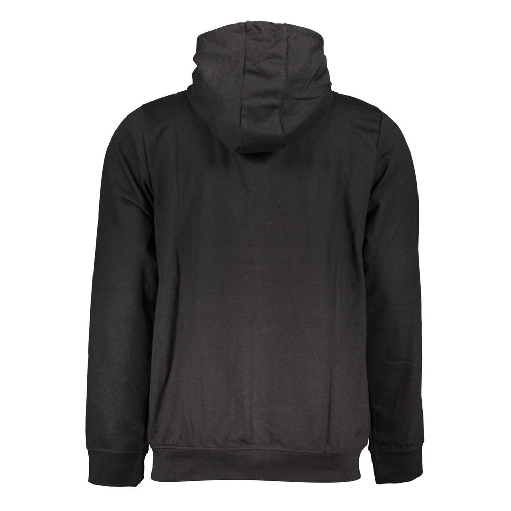 Hooded Sweatshirt Hoodie by Gianmarco Venturi for men in cotton black features an dramatic silhouette, showcasing a sophisticated and dramatic for a refined, modern aesthetic.