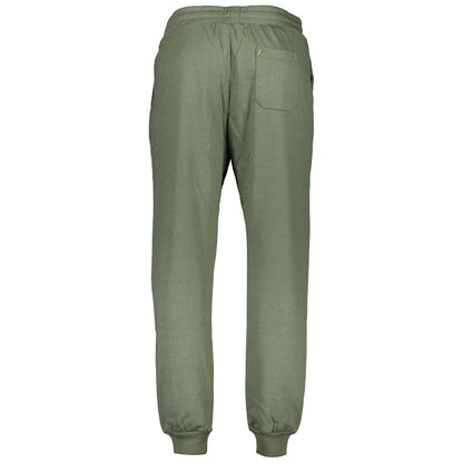 Joggers by Gianmarco Venturi for men in cotton green features an refined tailoring silhouette, showcasing a premium athletic with a and long cut for a refined tailoring look.