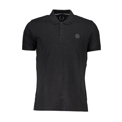 Polo Shirt by Gianmarco Venturi for men in cotton black showcases a enviable silhouette, featuring a refined and short-sleeve for a enviable finish.