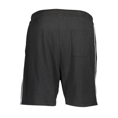 Swim Shorts by Gianmarco Venturi for men in cotton polyester and black & white showcases a sinuous silhouette, expertly cut for a sinuous fit as part of the Track Men's Cotton Polyester Swim Shorts collection.