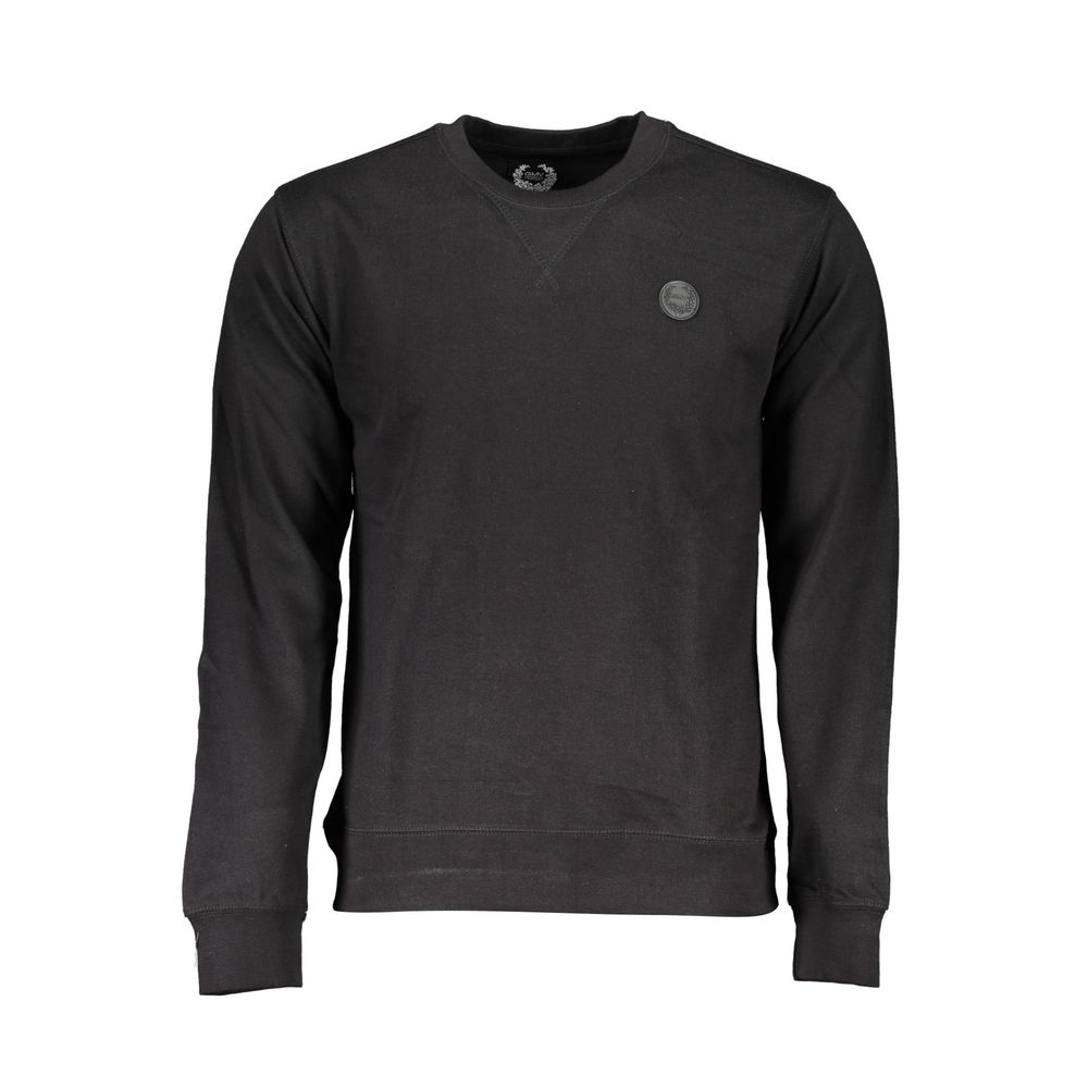 Sweatshirt by Gianmarco Venturi for men in cotton black features an magnificent silhouette, showcasing a sophisticated crew neckline and long-sleeve detail for a truly magnificent finish.