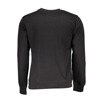 Sweatshirt by Gianmarco Venturi for men in cotton black presents a smart casual silhouette, featuring a smart casual and for a sophisticated look.