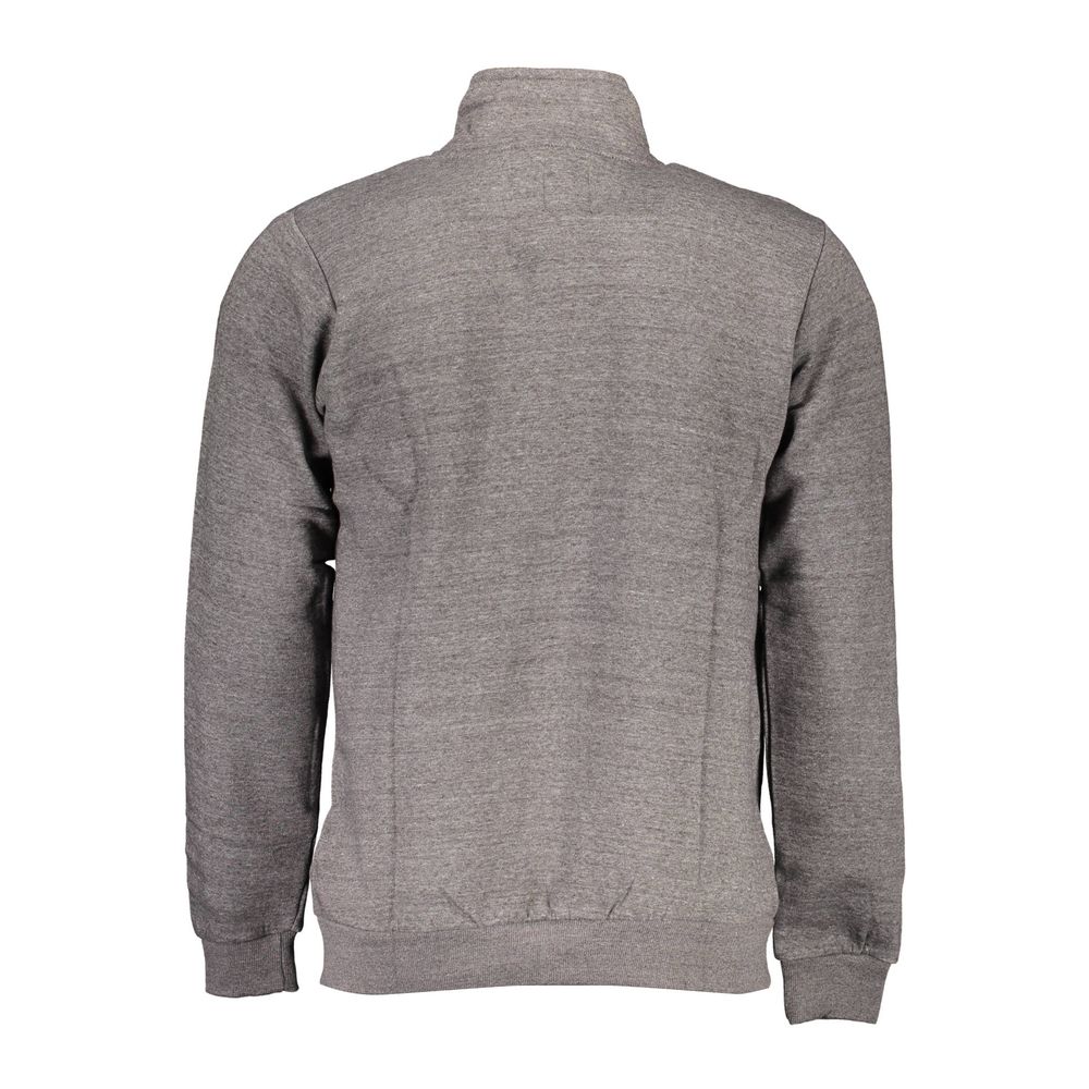 Sweatshirt by Gianmarco Venturi for men in cotton gray presents a smart casual silhouette, featuring a smart casual and for a sophisticated look.