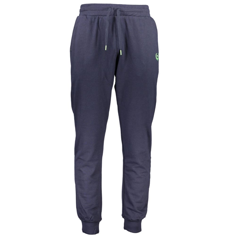Joggers by Gianmarco Venturi for men in cotton blue features a refined silhouette with a refined , defined by a and a refined long for a refined finish.