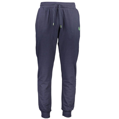 Joggers by Gianmarco Venturi for men in cotton blue features a refined silhouette with a refined , defined by a and a refined long for a refined finish.