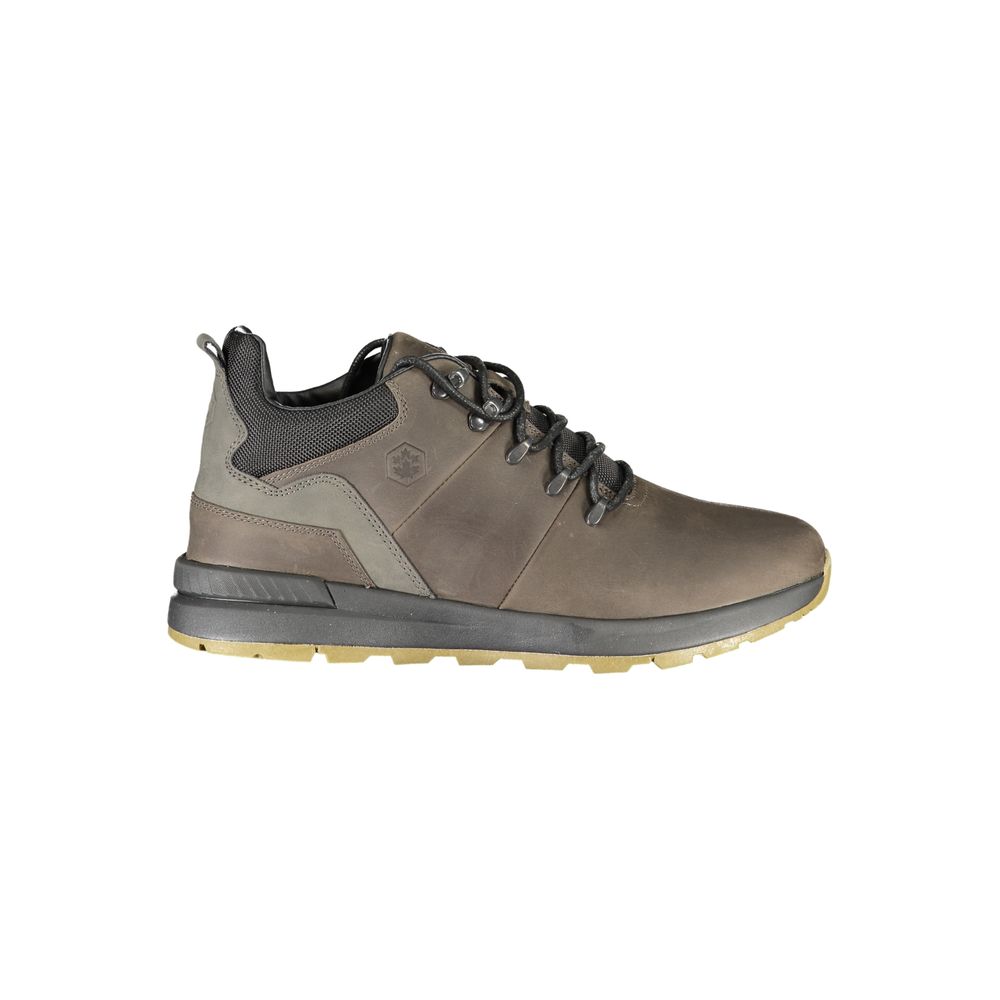 Lace-Up Boots by Lumberjack for men in polyurethane cotton blue & brown features an high-performance silhouette, showcasing the sophisticated design of the Men's Polyurethane Cotton Lace-Up Boots with a and a refined .
