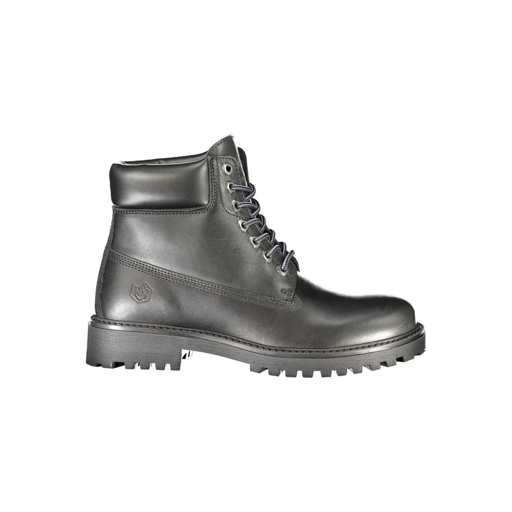 Lace-Up Boots by Lumberjack for men in polyester polyurethane leather black features an high-performance design from the Men's Polyester Polyurethane Leather Lace-Up Boots collection, highlighting a high-performance and for a refined look.
