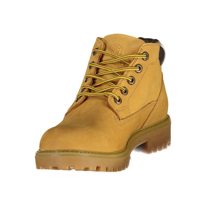 Lace-Up Boots by Lumberjack for men in polyester polyurethane leather yellow & print showcases a aeronautic silhouette as Men's Polyester Polyurethane Leather Lace-Up Boots, artfully defined by a aeronautic and a aeronautic .