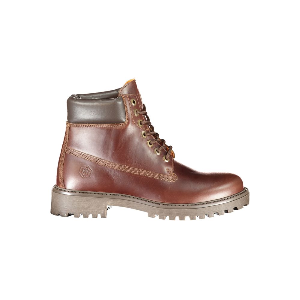 Lace-Up Boots by Lumberjack for men in polyester brown & print features an high-performance design from the Men's Polyester Lace-Up Boots collection, highlighting a high-performance and for a refined look.