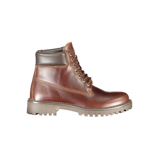 Lace-Up Boots by Lumberjack for men in polyester brown & print features an high-performance design from the Men's Polyester Lace-Up Boots collection, highlighting a high-performance and for a refined look.