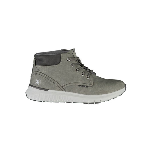 Lace-Up Boots by Lumberjack for men in polyester & polyurethane blue & gray features an high-performance silhouette, showcasing the sophisticated design of the Heart Men's Polyester & Polyurethane Lace-Up Boots with a and a refined .