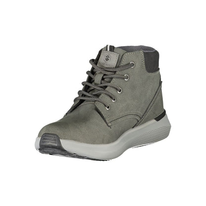 Lace-Up Boots by Lumberjack for men in polyester & polyurethane blue & gray showcases a ergonomic silhouette from the Heart Men's Polyester & Polyurethane Lace-Up Boots collection, featuring a ergonomic and a ergonomic .