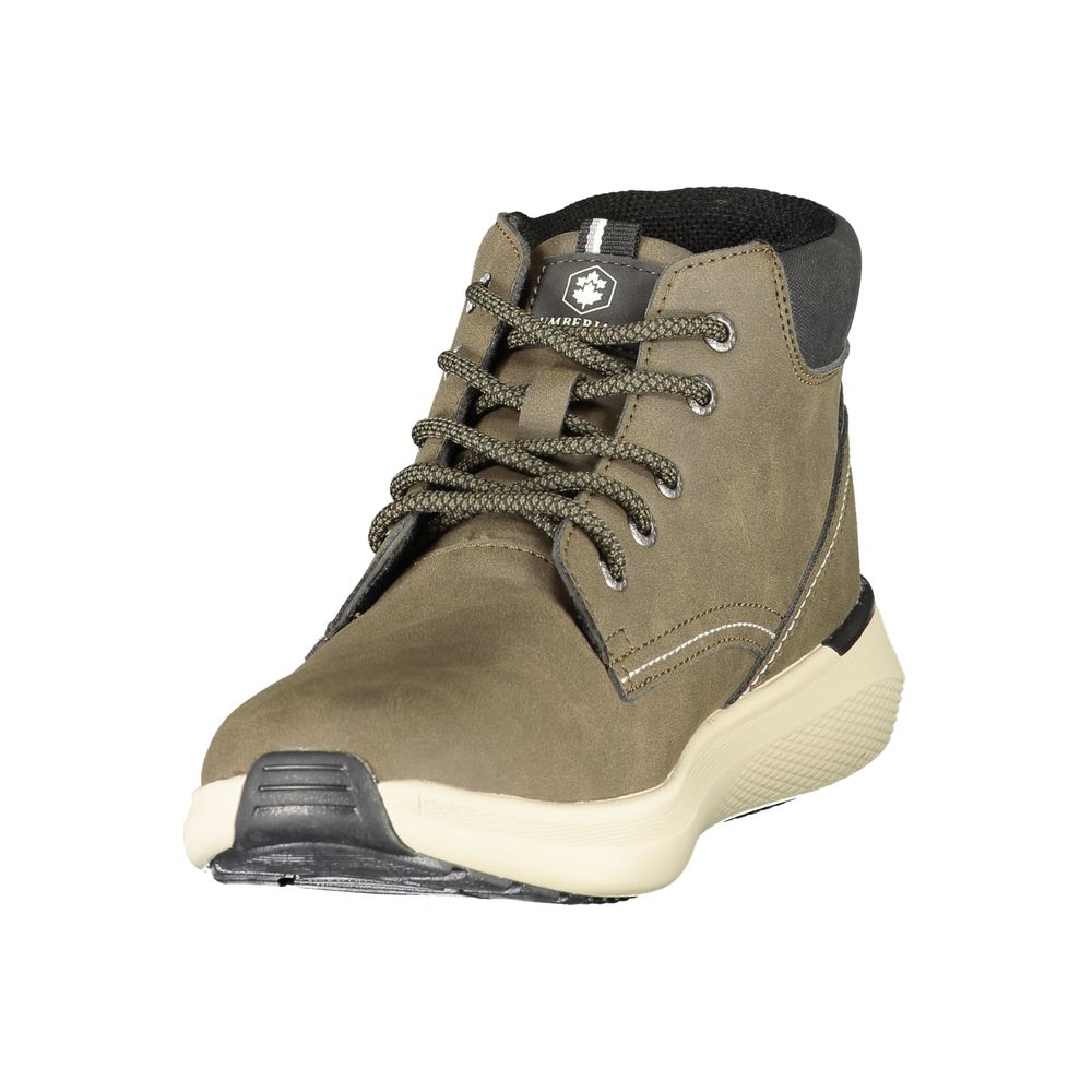 Lace-Up Boots by Lumberjack for men in polyester & polyurethane green & print features an dynamic silhouette, showcasing the dynamic Men's Polyester & Polyurethane Lace-Up Boots design with its distinctive and elegant .