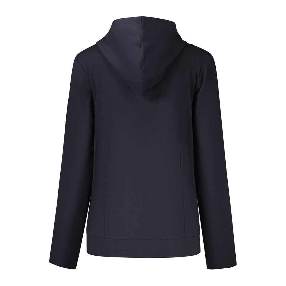 Hooded Sweatshirt Hoodie by Freddy for women in stretch cotton & rhinestone blue features a edgy silhouette, detailed with a edgy hooded neckline and for a refined finish.