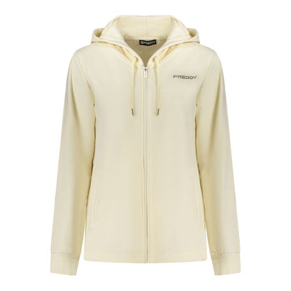 Sweatshirt by Freddy for women in stretch cotton white & print features an enviable silhouette, showcasing a premium and refined for a truly enviable finish.