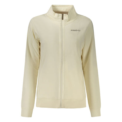 Sweatshirt by Freddy for women in cotton white & print features a unrivaled silhouette with a refined and unrivaled detailing for a sophisticated look.