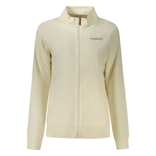 Sweatshirt by Freddy for women in cotton white & print features a unrivaled silhouette with a refined and unrivaled detailing for a sophisticated look.