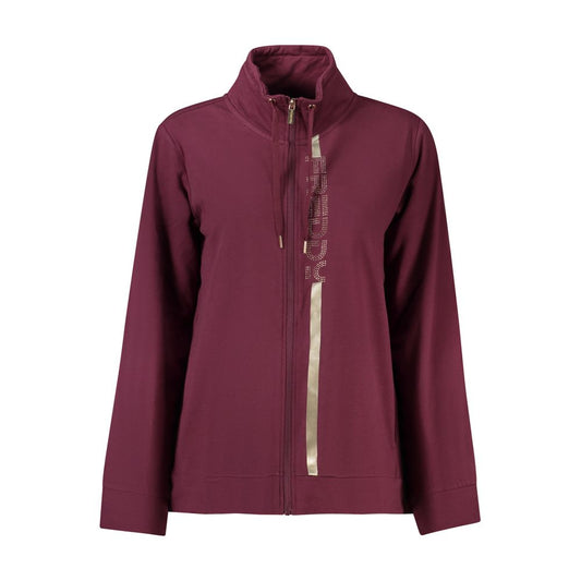 Sweatshirt by Freddy for women in stretch cotton plush & rhinestones purple & violet features an enviable silhouette, showcasing a premium and refined for a truly enviable finish.