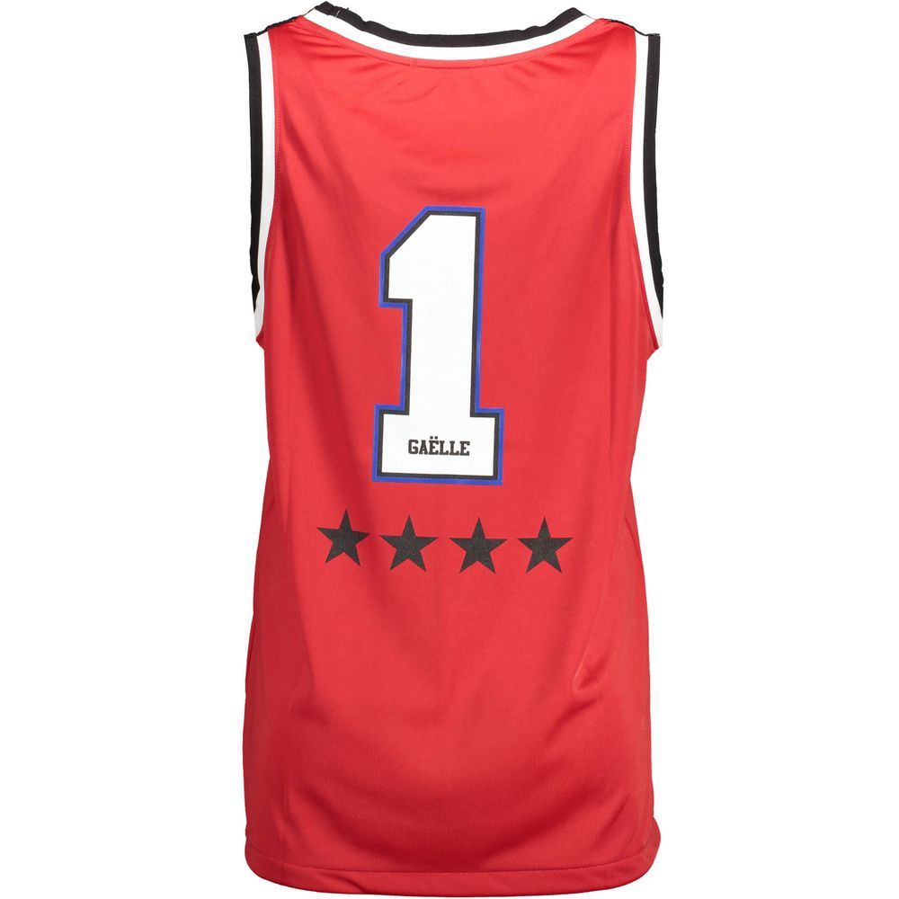 T-Shirt by Gaelle Paris for women in polyester red showcases a unassuming silhouette, artfully detailed with a refined and unassuming for a sophisticated, contemporary look.