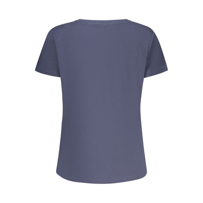 T-Shirt by Freddy for women in cotton & rhinestone blue & print features an on trend silhouette, perfectly showcasing a on trend and for an elevated aesthetic.