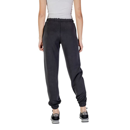 Activewear Jogger Pants by Guess Active for women in stretch polyester & modal black features an dynamic with long, high rise, and functional for an dynamic silhouette.