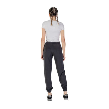 Activewear Jogger Pants by Guess Active for women in stretch polyester & modal black features an dynamic with long, high rise, and functional for an dynamic silhouette.