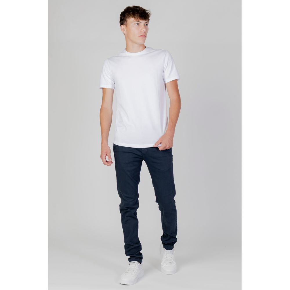 Armani Exchange Men's Cotton Polyester T-Shirt - White