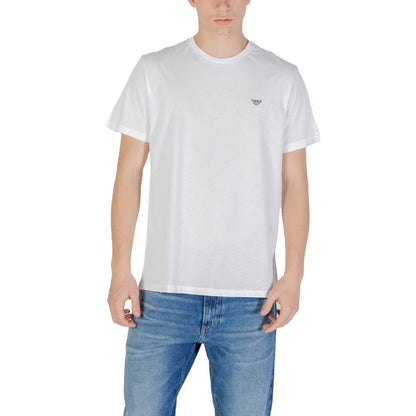 T-Shirt by Emporio Armani Underwear for men in cotton white showcases a dramatic silhouette, elegantly detailed with a dramatic and for a truly dramatic finish.