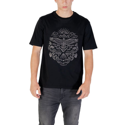Gianni Lupo Men's Cotton T-Shirt - Black Natural