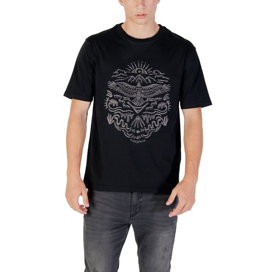 Gianni Lupo Men's Cotton T-Shirt - Black Natural
