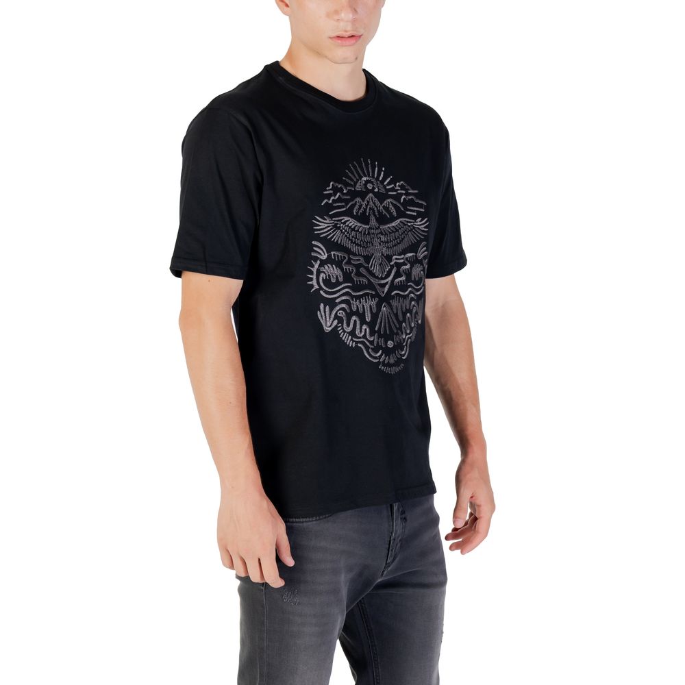 Gianni Lupo Men's Cotton T-Shirt - Black Natural