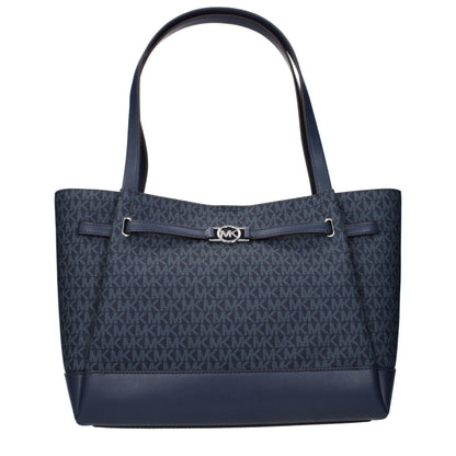 Shoulder Bag by Michael Kors for women in fabric blue features a stately silhouette, showcasing a secure , ample , and stately for a stately finish.