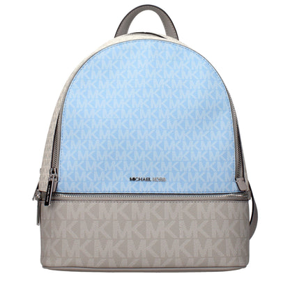 Backpack by Michael Kors for women in fabric beige showcases a stately Fabric Backpack design, featuring a secure with stately and versatile backpack-strap & adjustable-strap.