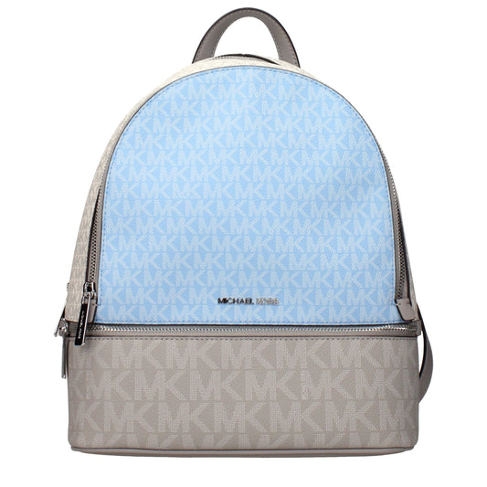 Backpack by Michael Kors for women in fabric beige showcases a stately Fabric Backpack design, featuring a secure with stately and versatile backpack-strap & adjustable-strap.