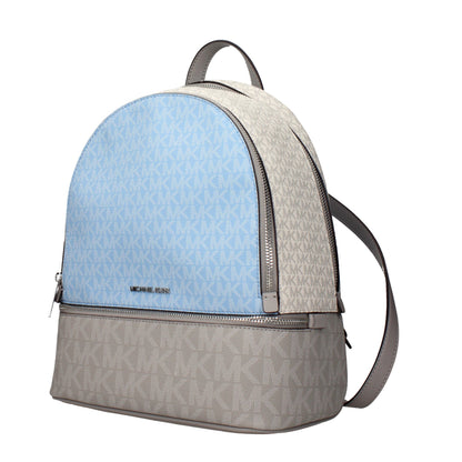 Backpack by Michael Kors for women in fabric beige features a refined silhouette, showcasing the Fabric Backpack design with a secure , ample , and versatile backpack-strap & adjustable-strap.