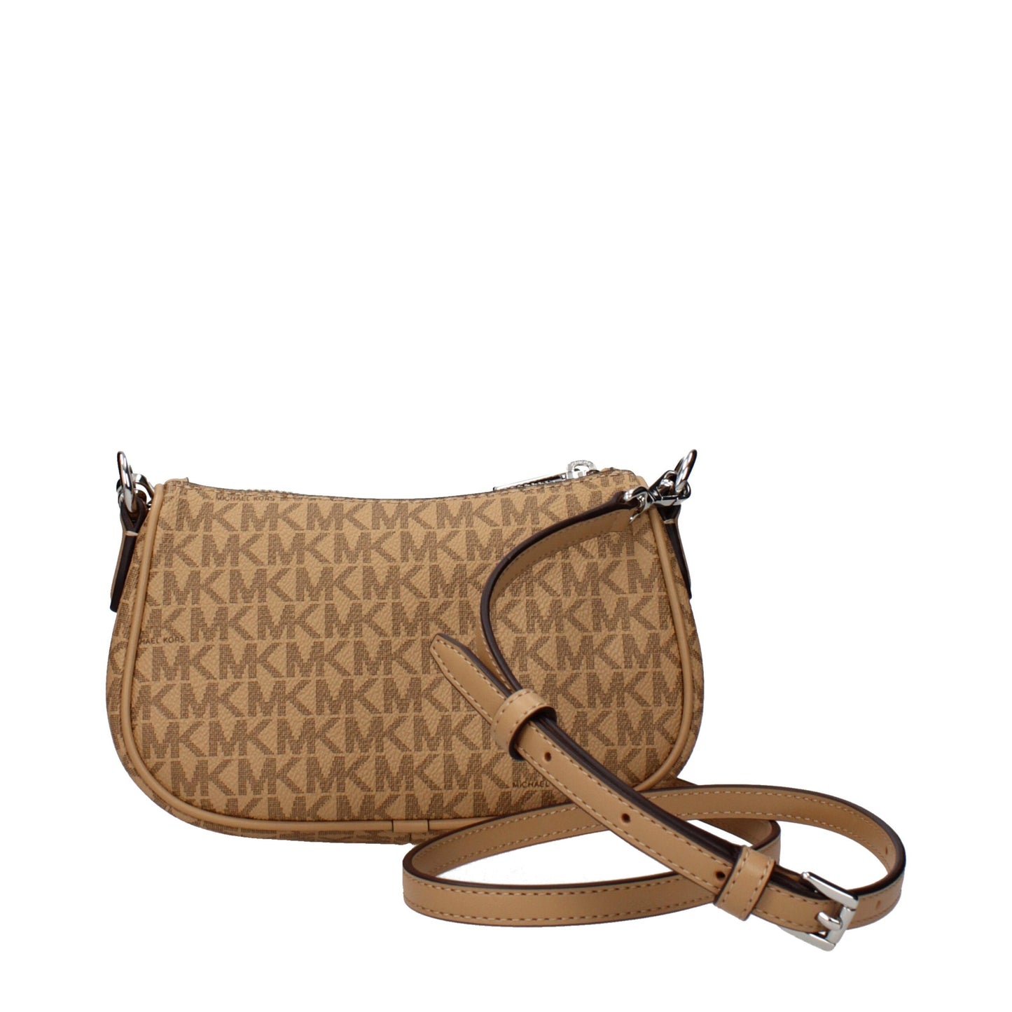 Handbag by Michael Kors for women in fabric brown features a refined silhouette, showcasing a secure , organized , and versatile adjustable-strap for a refined finish.