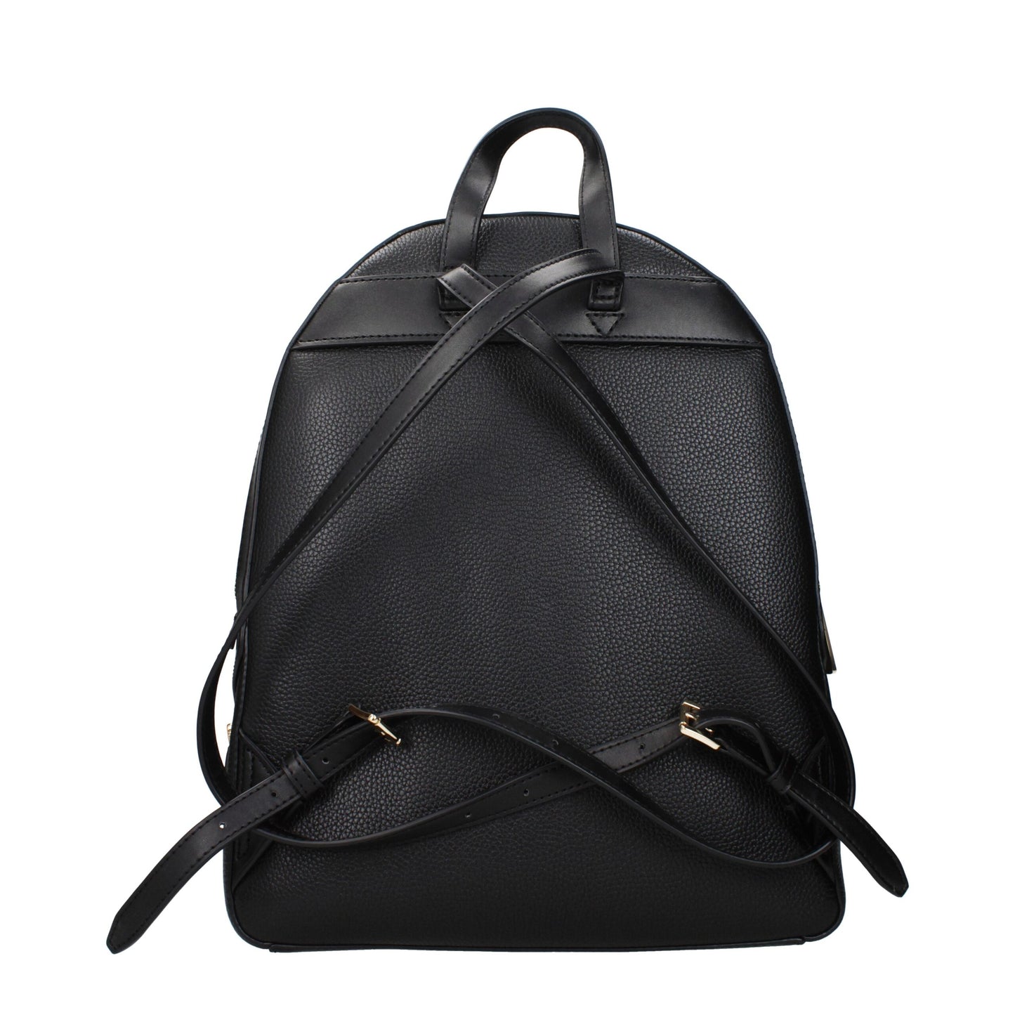 Backpack by Michael Kors for women in leather black showcases an architectural Leather Backpack design, featuring a secure , ample , and architectural backpack-strap & adjustable-strap for a sophisticated look.