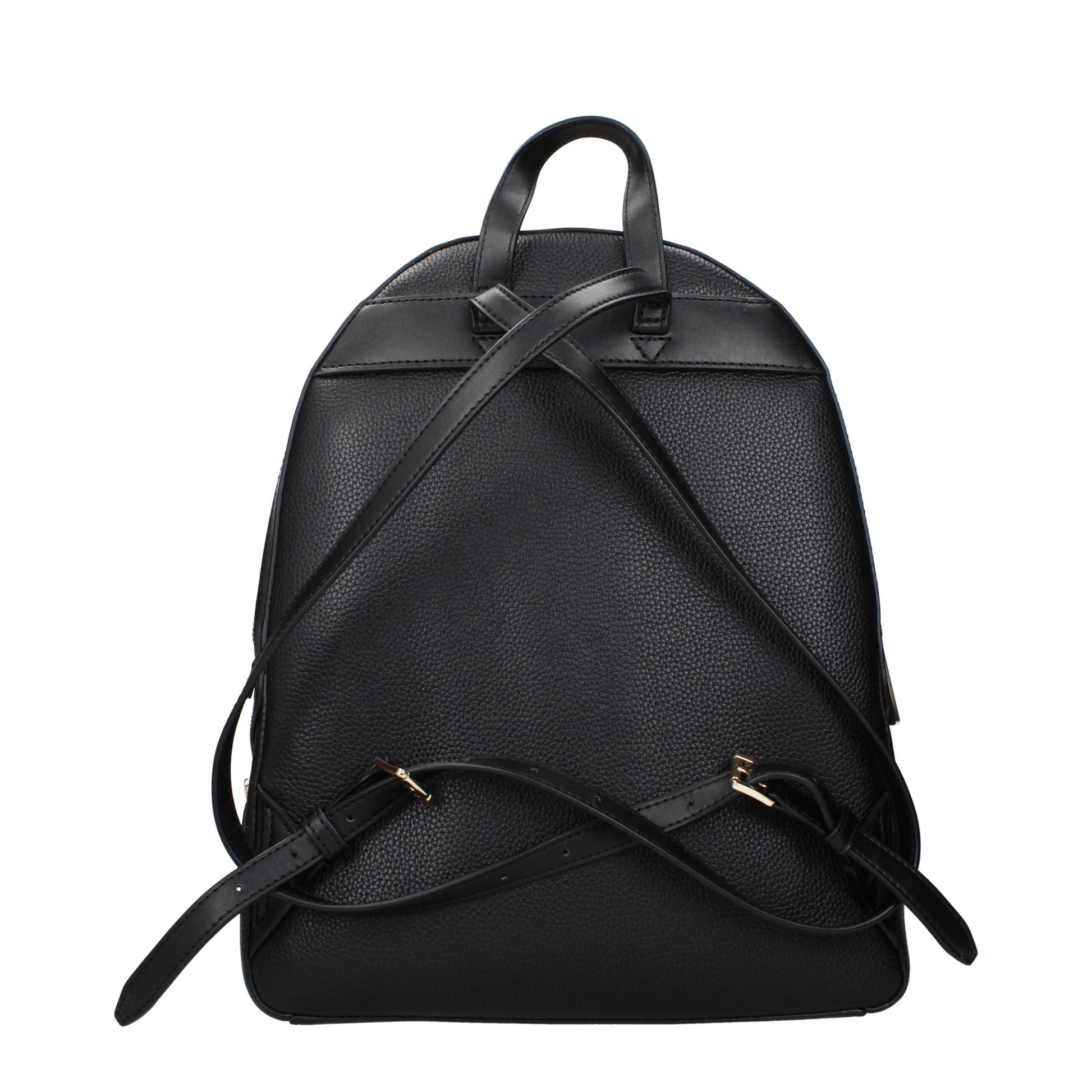 Backpack by Michael Kors for women in leather black showcases an architectural Leather Backpack design, featuring a secure , ample , and architectural backpack-strap & adjustable-strap for a sophisticated look.