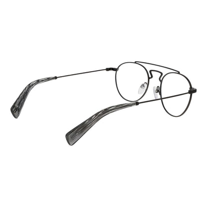 Eyeglasses Frames by Yohji Yamamoto for men in metal black showcases a refined full-frame frame design with a refined black coloured frame finish for a refined and sophisticated look.