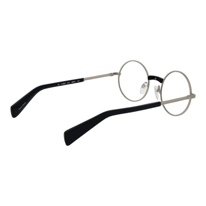 Eyeglasses Frames by Yohji Yamamoto for unisex in monel and silver showcases a refined silhouette, detailed with a silver coloured frame finish and a sophisticated full-frame frame design.